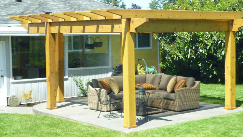 Pergola made by Skyview in Victoria bc
