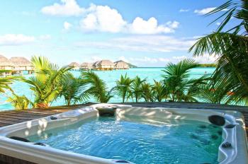 Hot Tub in a Tropical Island
