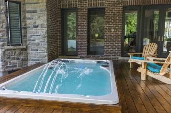 17 ft swim spa with Bellagio HydroFalls